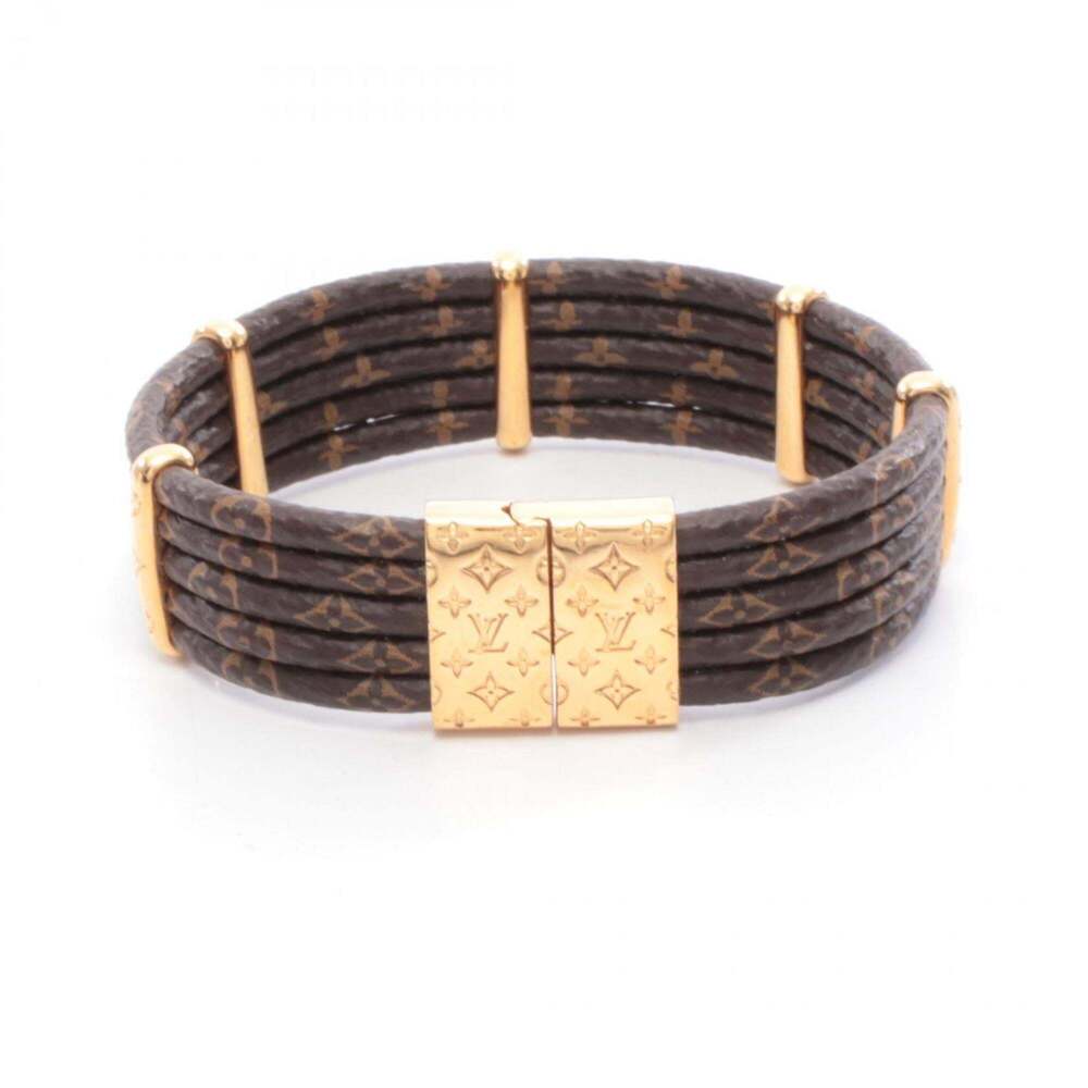 Louis Vuitton Monogram Stackable Bracelet, Gold-P… - image 1